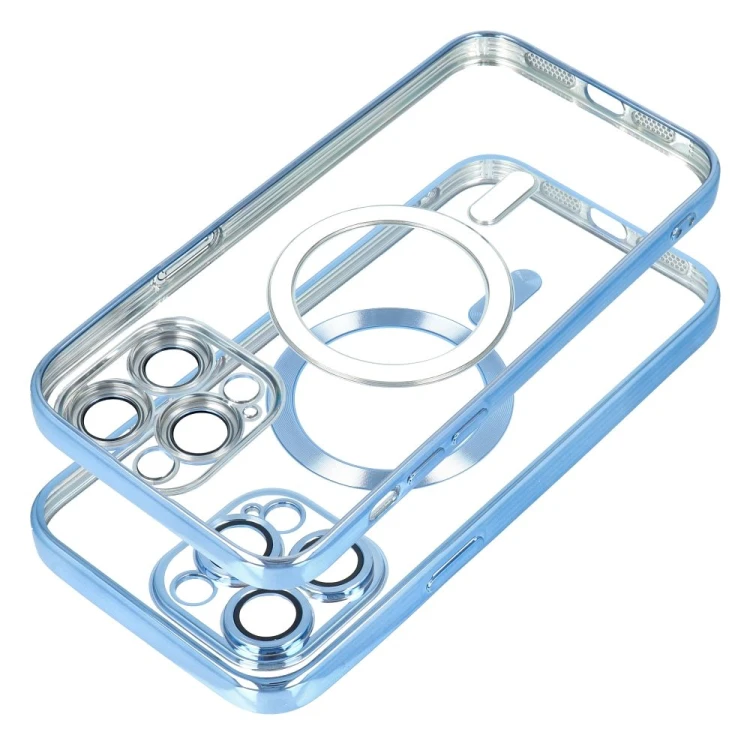 Etui do iPhone 11 Pro Electro Mag Cover MagSafe Niebieskie Transparentne
