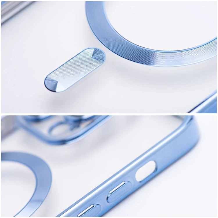 Etui do iPhone 11 Pro Electro Mag Cover MagSafe Niebieskie Transparentne