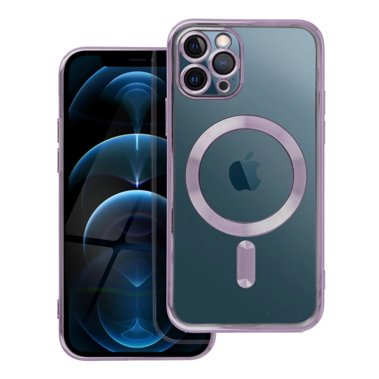 Etui do iPhone 11 Pro Electro Mag Cover MagSafe Fioletowe Transparentne