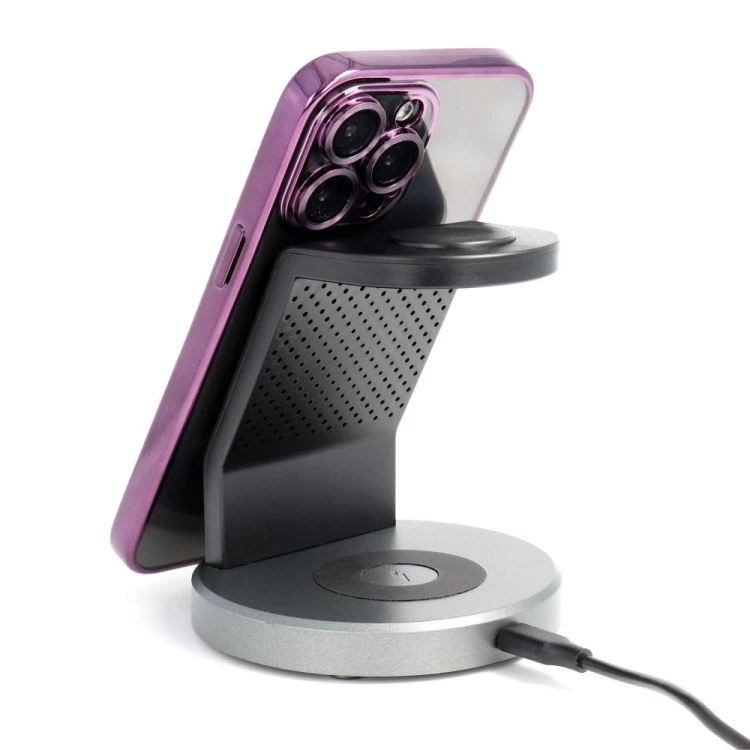 Etui do iPhone 11 Pro Electro Mag Cover MagSafe Fioletowe Transparentne