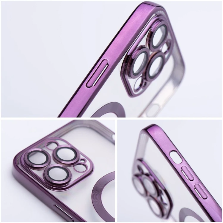 Etui do iPhone 11 Pro Electro Mag Cover MagSafe Fioletowe Transparentne