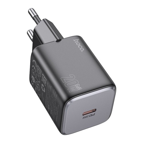 Kompaktowa ładowarka sieciowa Hoco N40 USB-C Power Delivery 20W – czarna
