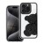 Etui do iPhone 11 Teddy Bear Brokatowe Czarne z Misiem