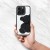 Etui do iPhone 11 Teddy Bear Brokatowe Czarne z Misiem