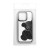 Etui do iPhone 11 Teddy Bear Brokatowe Czarne z Misiem