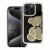 Etui do iPhone 11 Teddy Bear Brokatowe Złote z Misiem