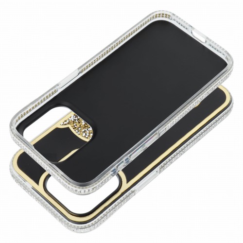 Etui do iPhone 11 Teddy Bear Brokatowe Złote z Misiem