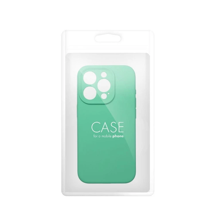 Etui do iPhone 11 Silicone 2mm Silikonowe Miętowe z Mikrofibrą