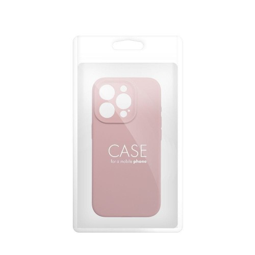 Etui do iPhone 11 Silicone 2mm Silikonowe Pudrowy Róż z Mikrofibrą