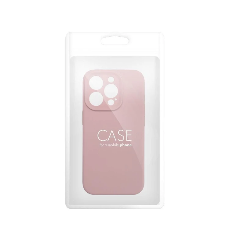 Etui do iPhone 11 Silicone 2mm Silikonowe Pudrowy Róż z Mikrofibrą