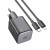 Szybka ładowarka sieciowa Hoco N40 USB-C Power Delivery 20W + kabel USB-C do Lightning 1m – czarna