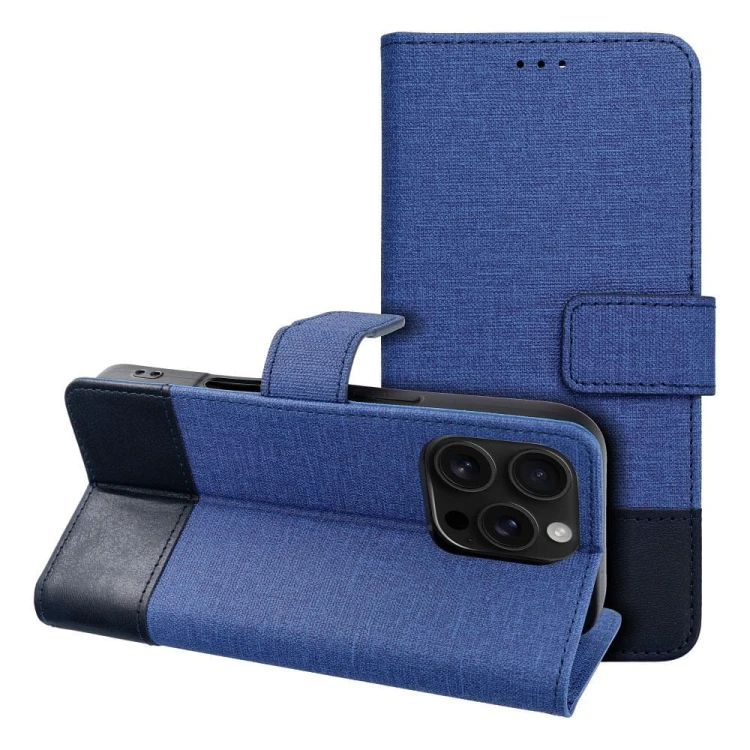 Etui z klapką do iPhone 11 Gomma Book Portfelowe Niebieskie