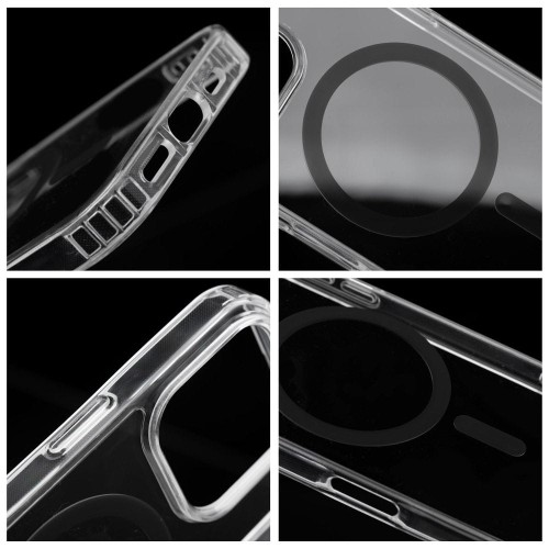 Etui do iPhone 11 Drop Glue Colorful Ring MagSafe Czarne