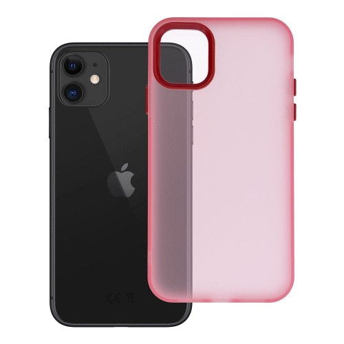 Etui do iPhone 11 Sappy Matowe Hybrydowe Różowe