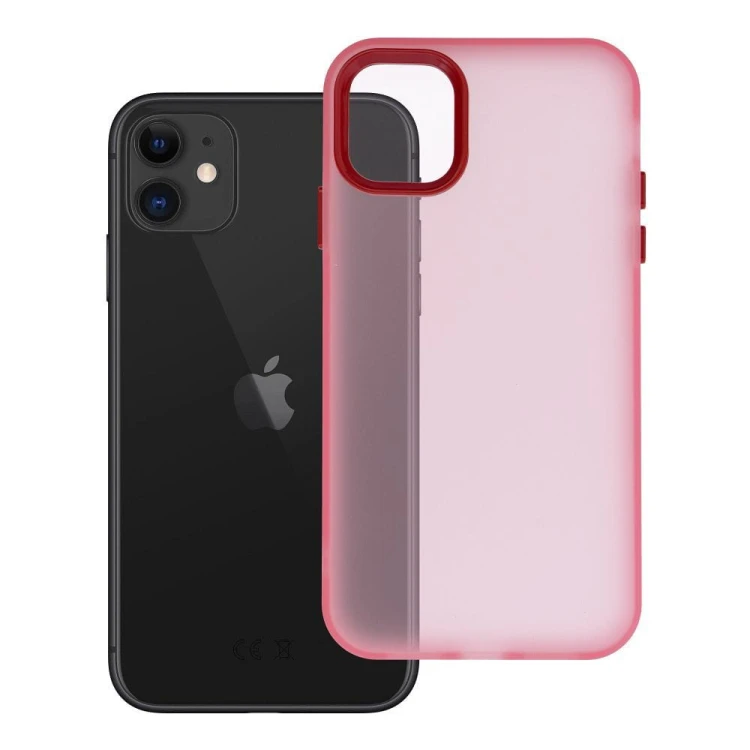Etui do iPhone 11 Sappy Matowe Hybrydowe Różowe
