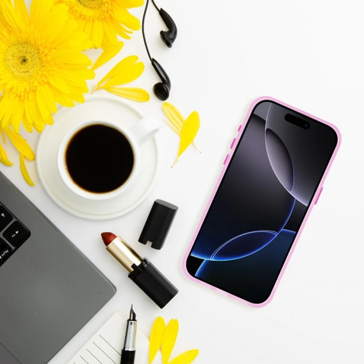 Etui do iPhone 11 Sappy Matowe Hybrydowe Różowe