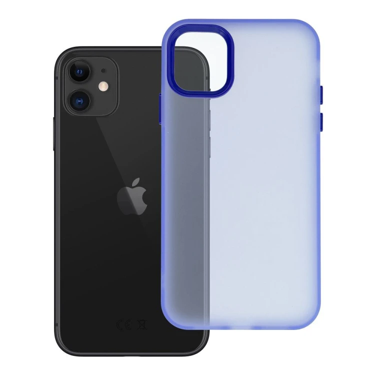 Etui do iPhone 11 Sappy Matowe Hybrydowe Niebieskie