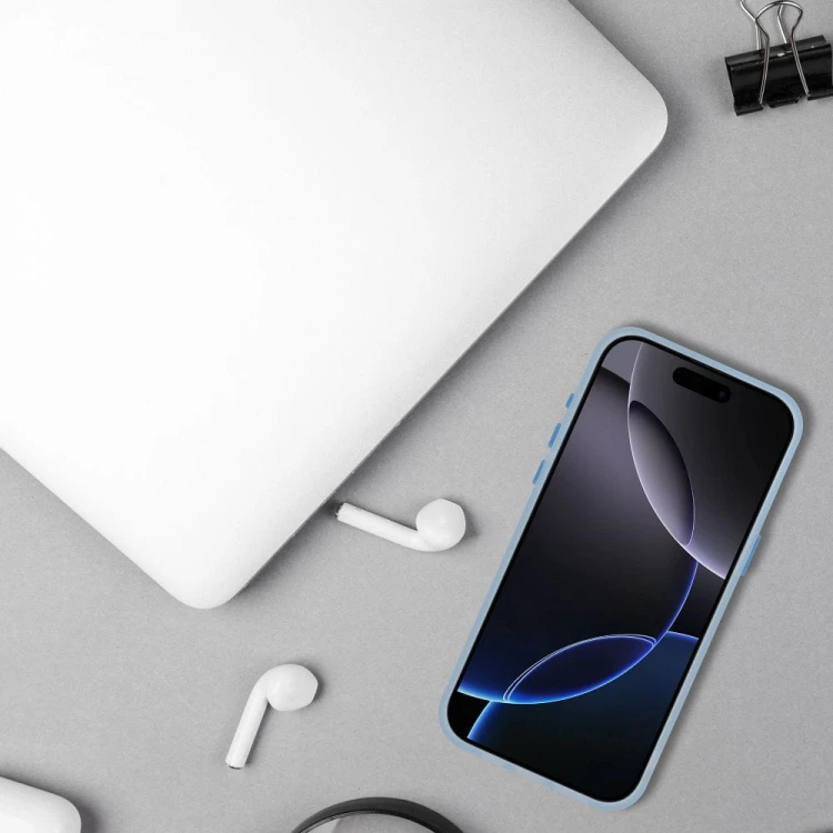 Etui do iPhone 11 Sappy Matowe Hybrydowe Niebieskie