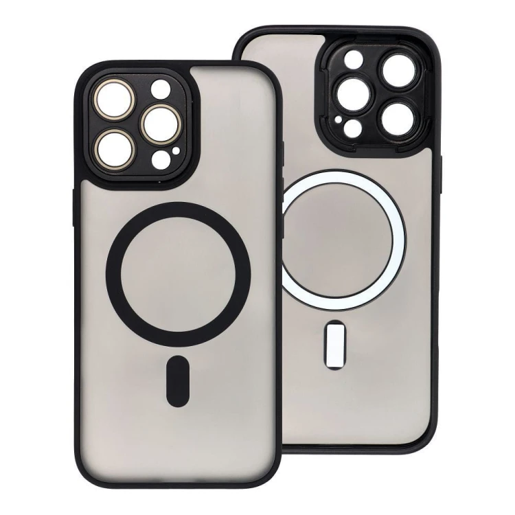 Etui do iPhone 11 Variete Mag Cover MagSafe Czarne ze Szkiełkami