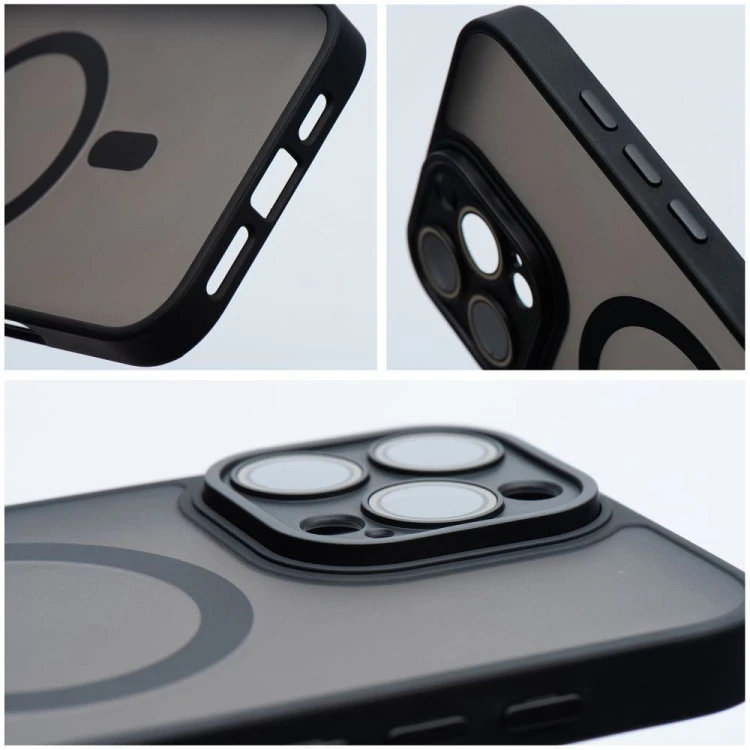 Etui do iPhone 11 Variete Mag Cover MagSafe Czarne ze Szkiełkami