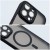 Etui do iPhone 11 Variete Mag Cover MagSafe Czarne ze Szkiełkami