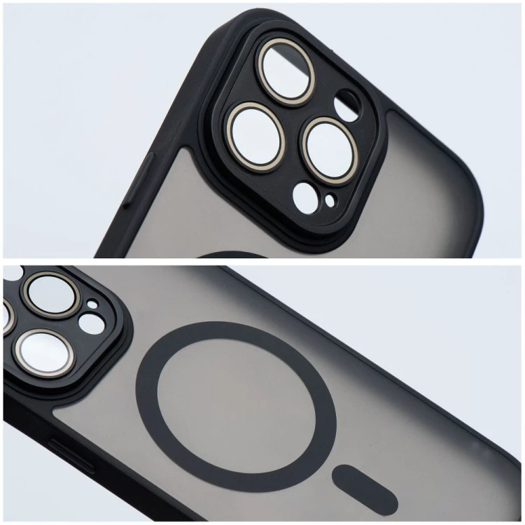 Etui do iPhone 11 Variete Mag Cover MagSafe Czarne ze Szkiełkami