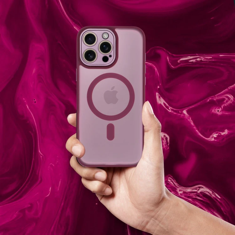 Etui do iPhone 11 Variete Mag Cover MagSafe Fioletowe ze Szkiełkami