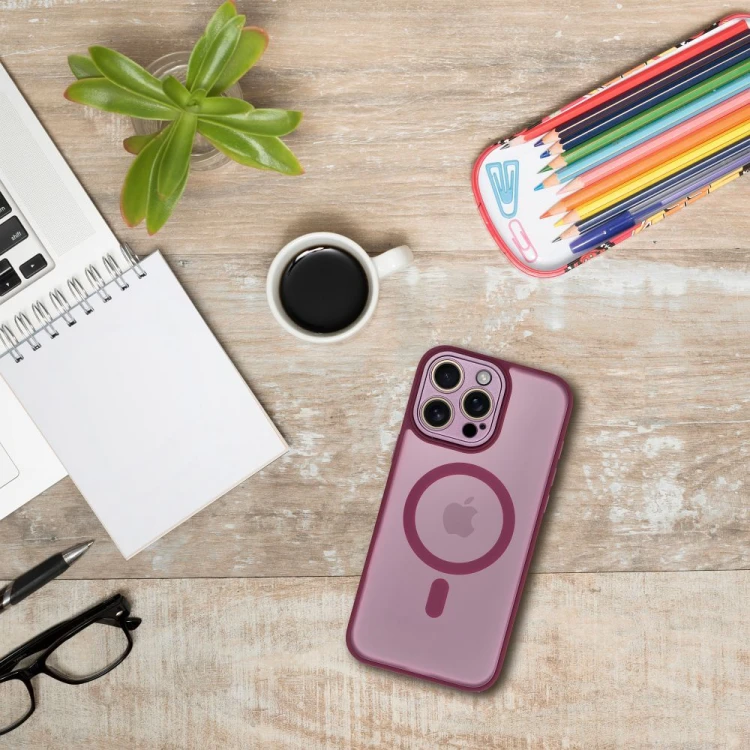 Etui do iPhone 11 Variete Mag Cover MagSafe Fioletowe ze Szkiełkami