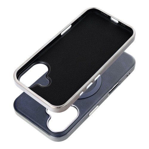 Etui do iPhone 11 Gentleman Mag Cover MagSafe Granatowe Skóra