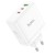 Szybka ładowarka sieciowa Hoco N30 GaN 65W (2xUSB-C + USB-A) – biała