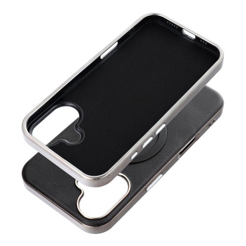 Etui do iPhone 11 Gentleman Mag Cover MagSafe Czarne Skóra