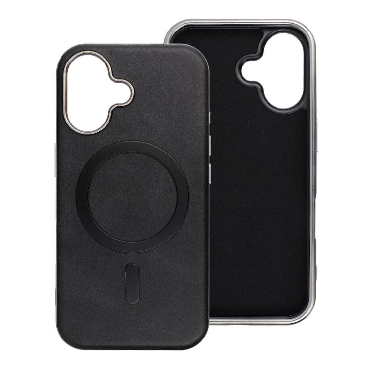 Etui do iPhone 11 Gentleman Mag Cover MagSafe Czarne Skóra