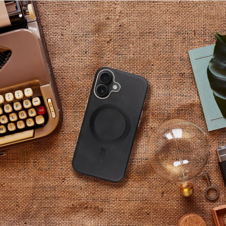 Etui do iPhone 11 Gentleman Mag Cover MagSafe Czarne Skóra
