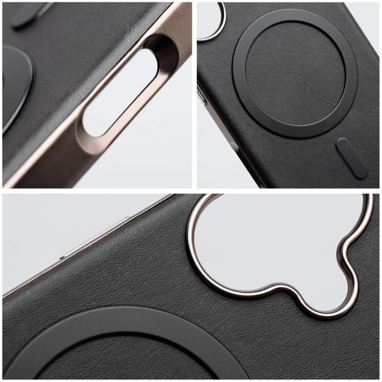 Etui do iPhone 11 Gentleman Mag Cover MagSafe Czarne Skóra