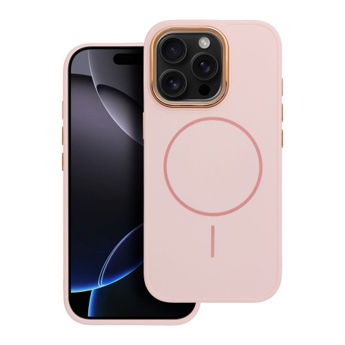 Etui do iPhone 11 Frame Mag Cover MagSafe Pudrowy Róż Matowe