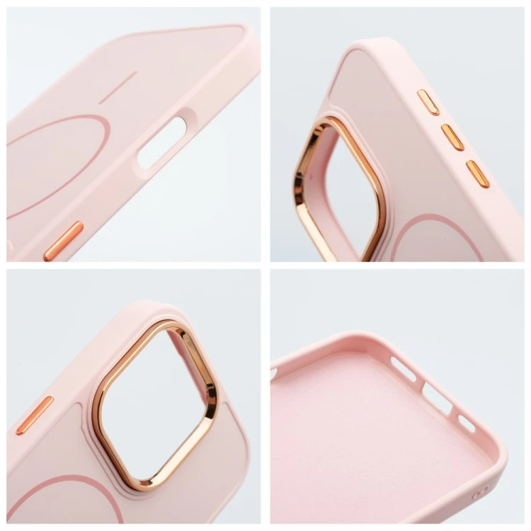 Etui do iPhone 11 Frame Mag Cover MagSafe Pudrowy Róż Matowe