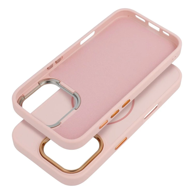Etui do iPhone 11 Frame Mag Cover MagSafe Pudrowy Róż Matowe