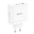 Szybka ładowarka sieciowa Hoco N30 GaN 65W (2xUSB-C + USB-A) – biała