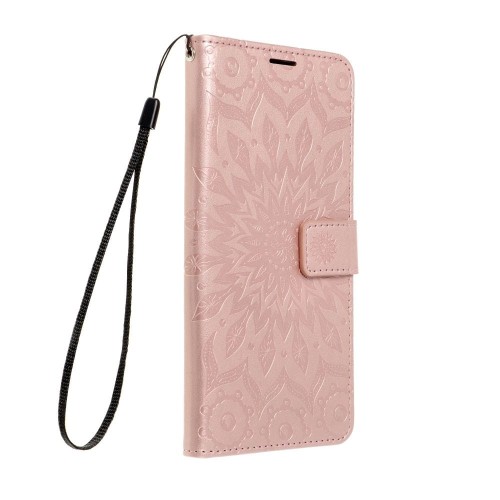 Etui z klapką do iPhone 11 Mezzo Book Mandala Złoto-Różowe