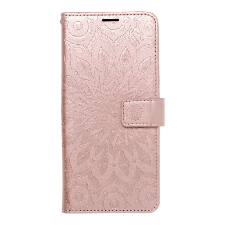 Etui z klapką do iPhone 11 Mezzo Book Mandala Złoto-Różowe