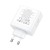 Szybka ładowarka sieciowa Hoco N30 GaN 65W (2xUSB-C + USB-A) – biała