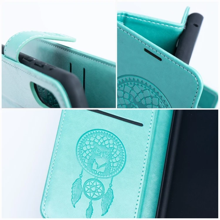 Etui z klapką do iPhone 11 Mezzo Book Łapacz Snów Zielone