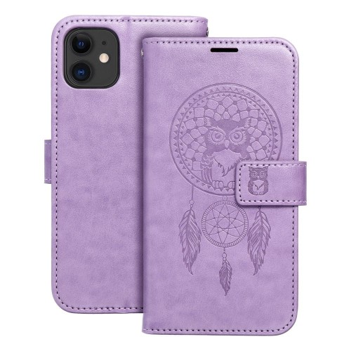 Etui z klapką do iPhone 11 Mezzo Book Łapacz Snów Fioletowe