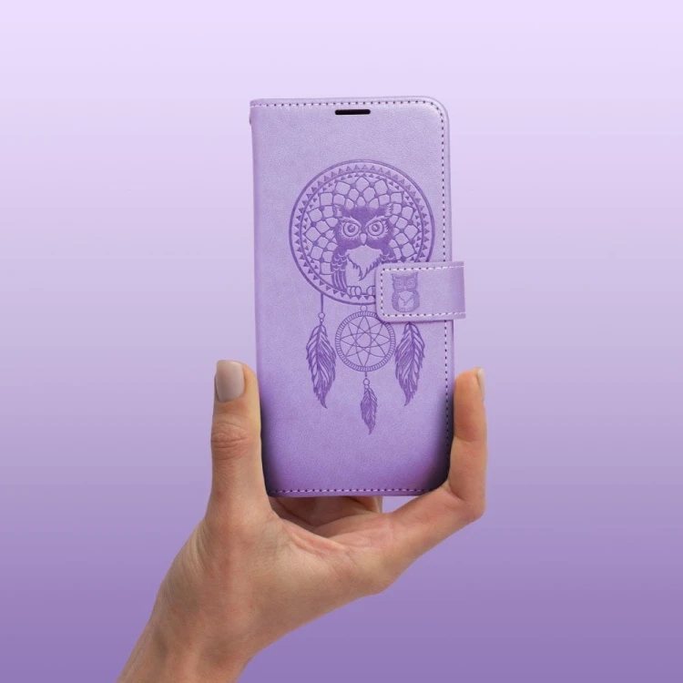 Etui z klapką do iPhone 11 Mezzo Book Łapacz Snów Fioletowe