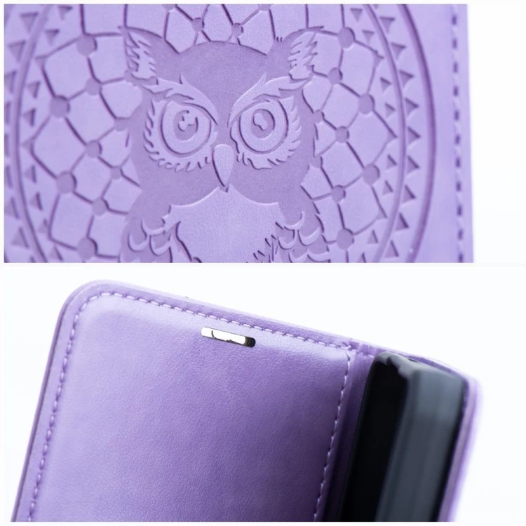 Etui z klapką do iPhone 11 Mezzo Book Łapacz Snów Fioletowe