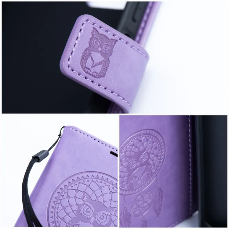 Etui z klapką do iPhone 11 Mezzo Book Łapacz Snów Fioletowe
