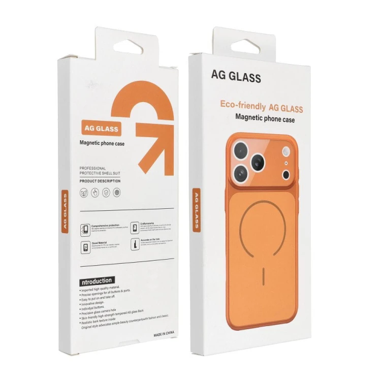 Etui do iPhone 11 Pro Max MAKE 17 MagSafe Pomarańczowe Nowoczesne