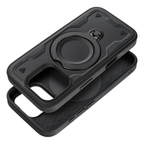 Etui do iPhone 11 / XR Frost Armor Pancerne z Podstawką Czarne