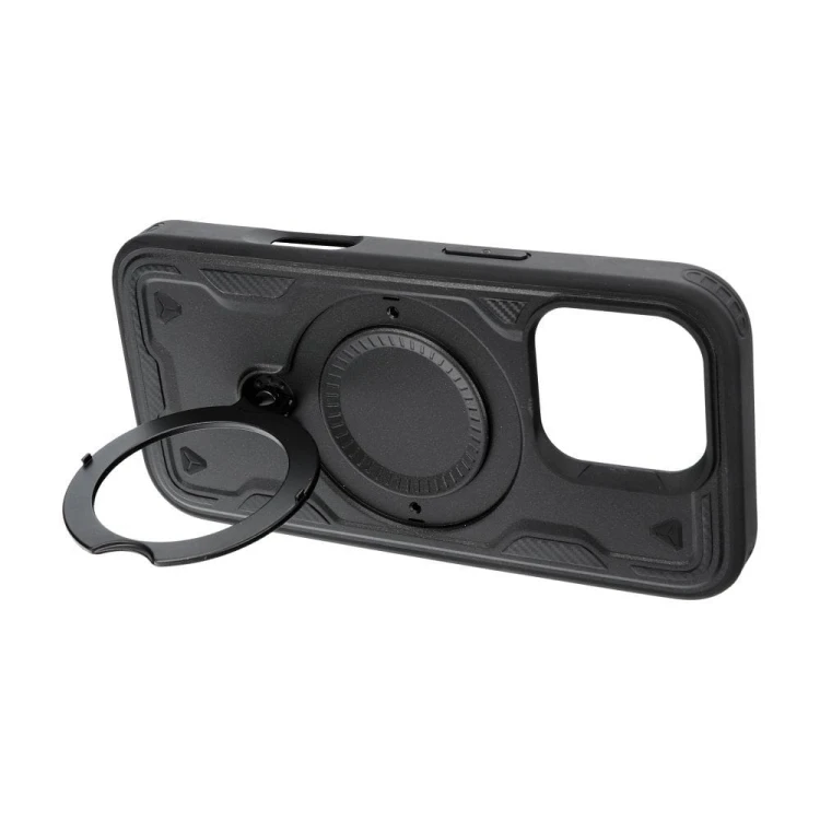 Etui do iPhone 11 / XR Frost Armor Pancerne z Podstawką Czarne
