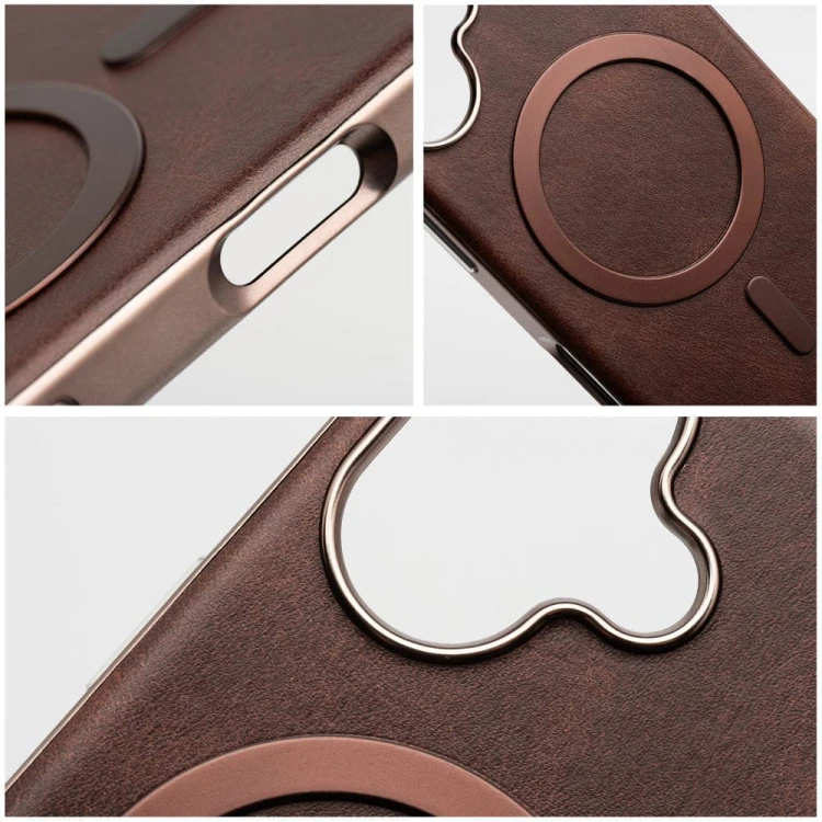 Etui do iPhone 11 Gentleman Mag Cover MagSafe Brązowe Skórzane